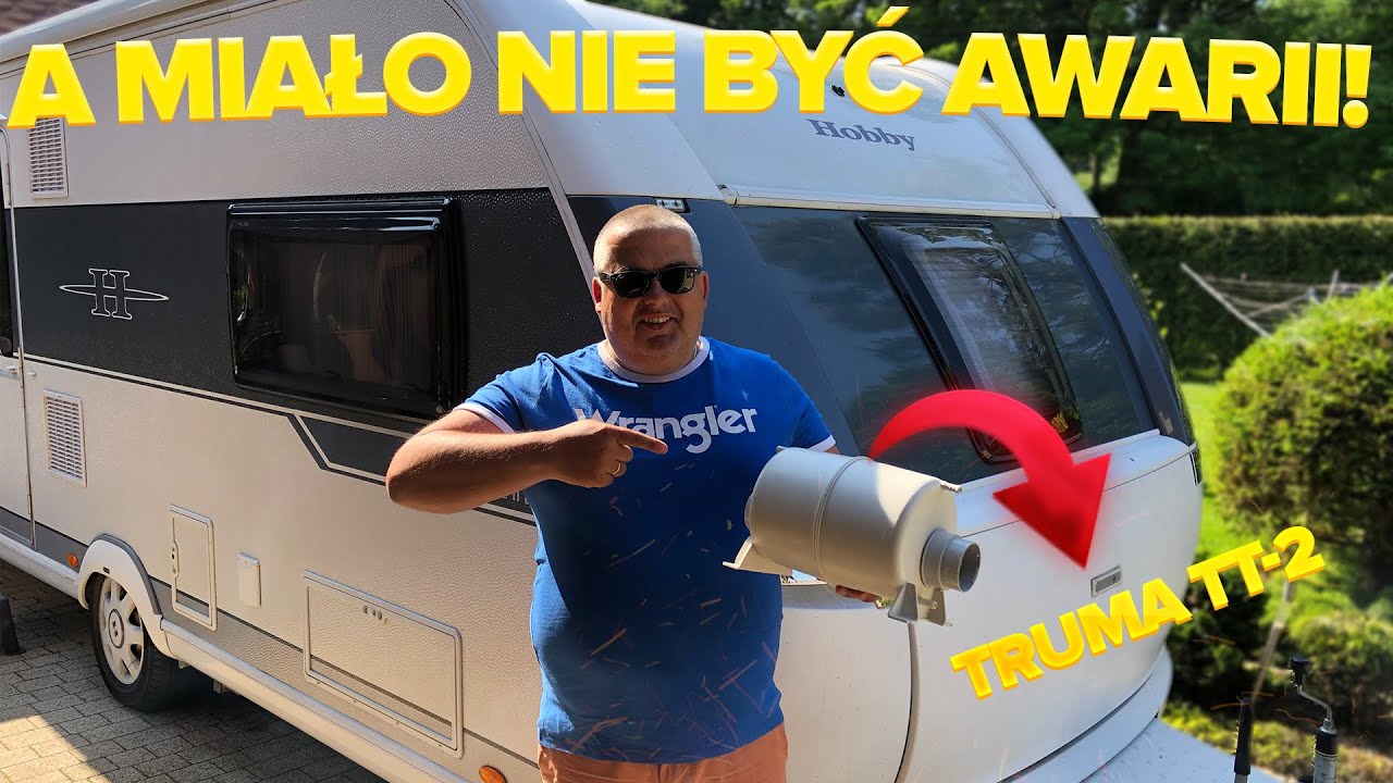 PĘKNIĘTA TRUMA TT-2 W PRZYCZEPIE KEMPINGOWEJ, WYMIANA SPUSTU PRZELEWOWEGO ZBIORNIKA WODY | VLOG #125