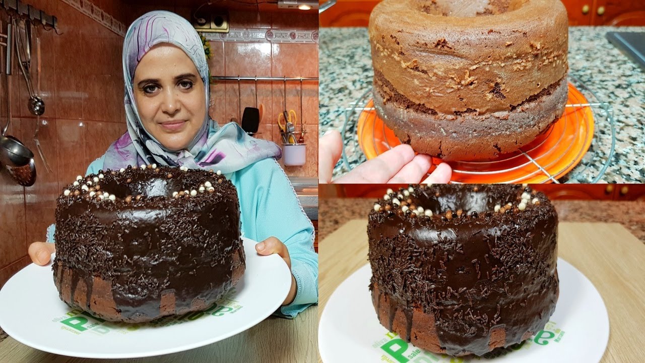 جربتي حتى عييتي لكن بحال هد الكيكة  الطالعة موحااال !؟!!/كيكة بصلصة الشكلاط