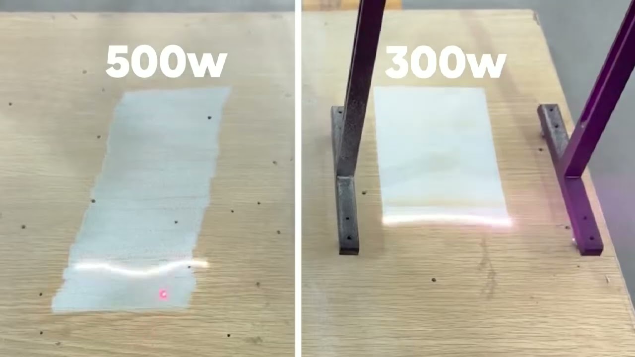 300W VS 500W pulse laser cleaning machine