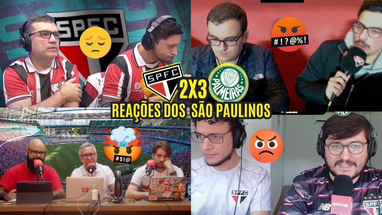 REAÇÕES DOS SÃO PAULINOS REVOLTADOS COM VIRADA DE 3 A 2 PRO PALMEIRAS EM CASA - BRASILEIRÃO 2025