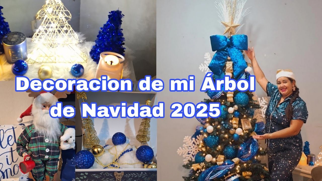 DECORA TU ARBOL DE NAVIDAD FACIL Y ELEGANTE AZUL ROYAL| Christmas tree decor 