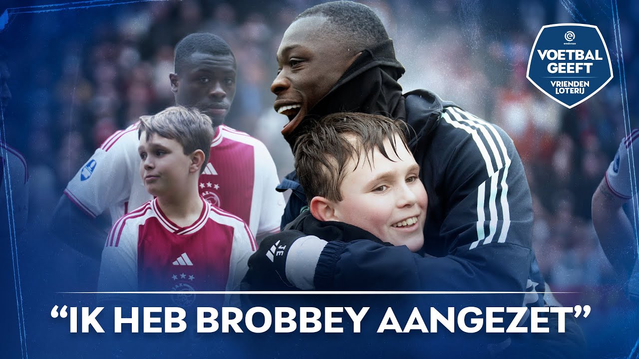 ❤️🤍 BRIAN BROBBEY en SJAAK SWART bezorgen Sem een fantastische dag! 🫂 | Voetbal Geeft