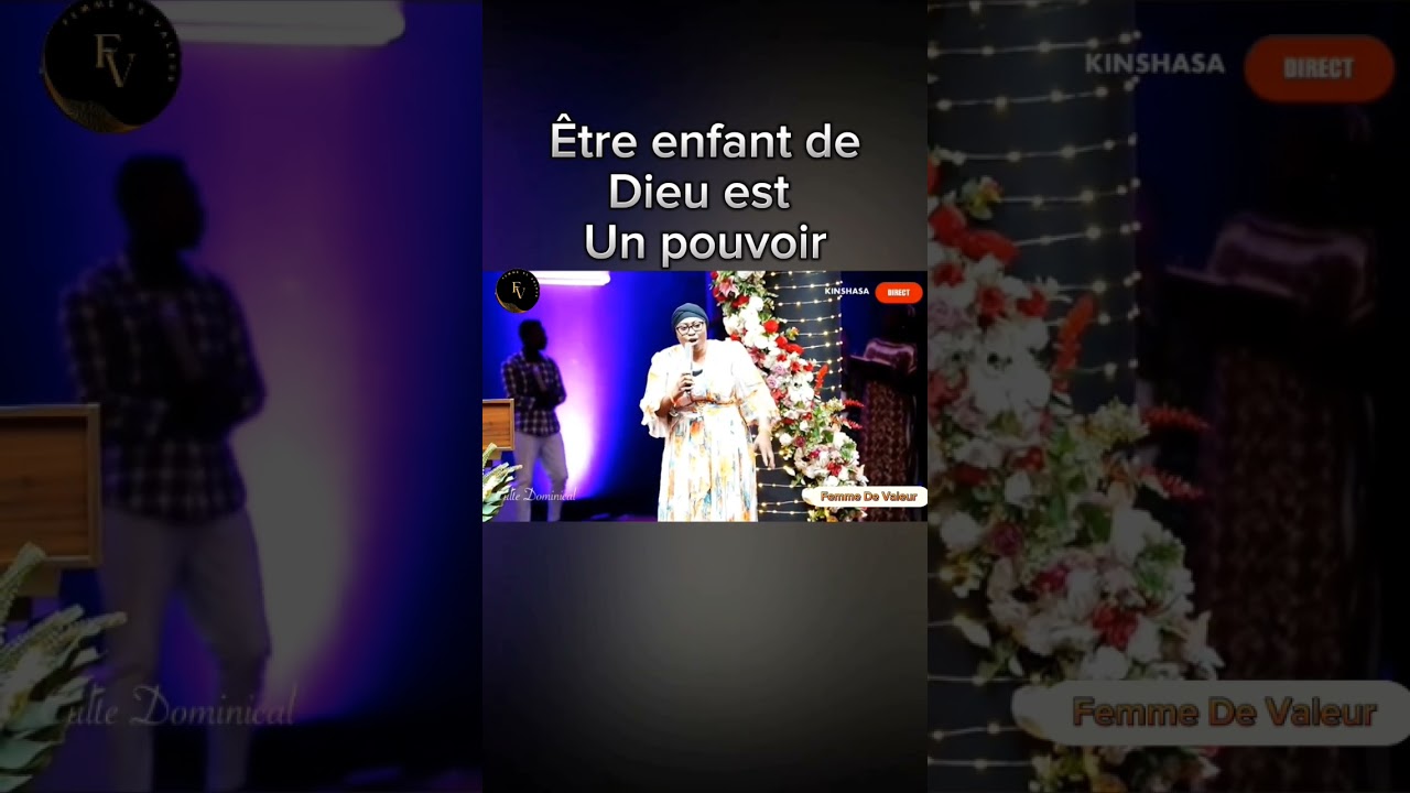 &Ecirc;tre enfant de Dieu est un pouvoir | Pasteur Jo&euml;lle Kabasele #foi #pri&egrave;re #pr&eacute;dication