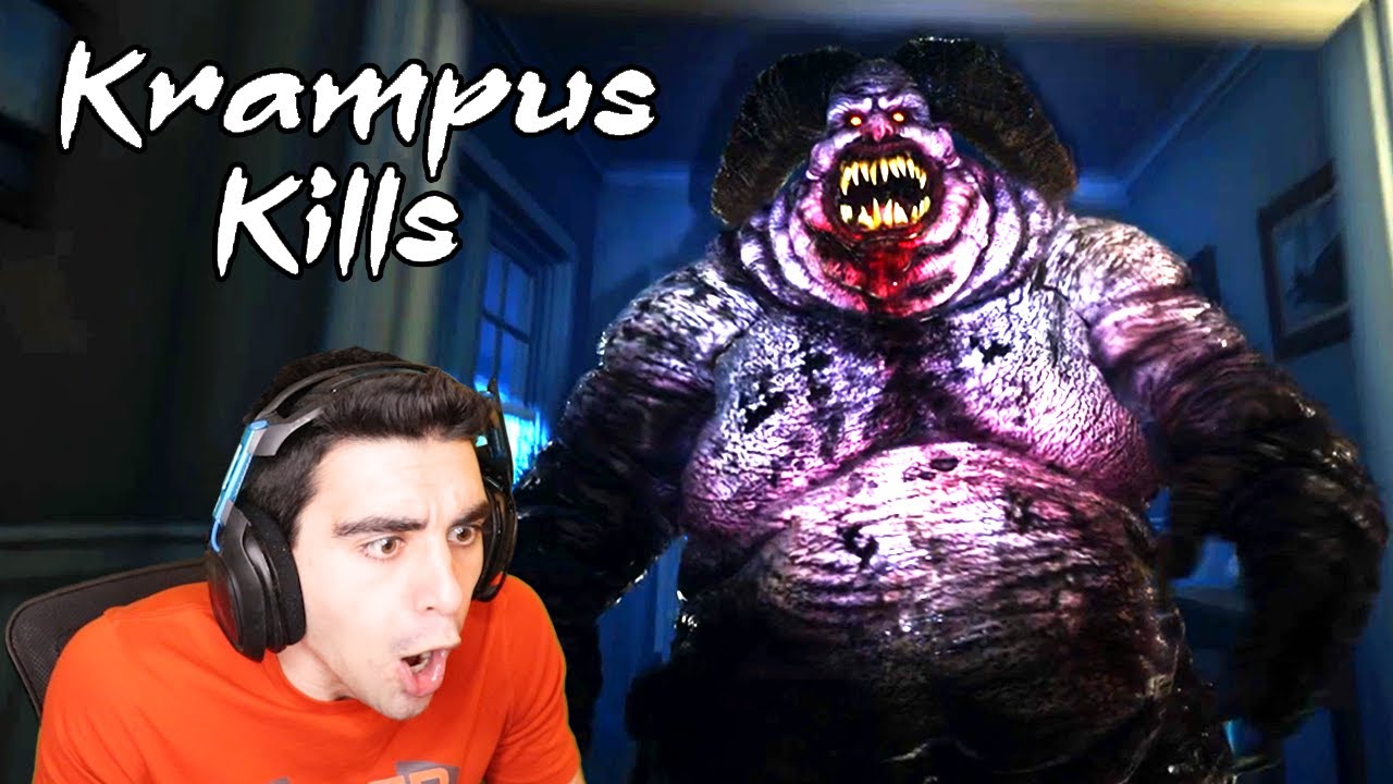 KRAMPUS IS ABSOLUTELY TERRIFYING IN THIS GAME!!! - Krampus Kills (Part 1)