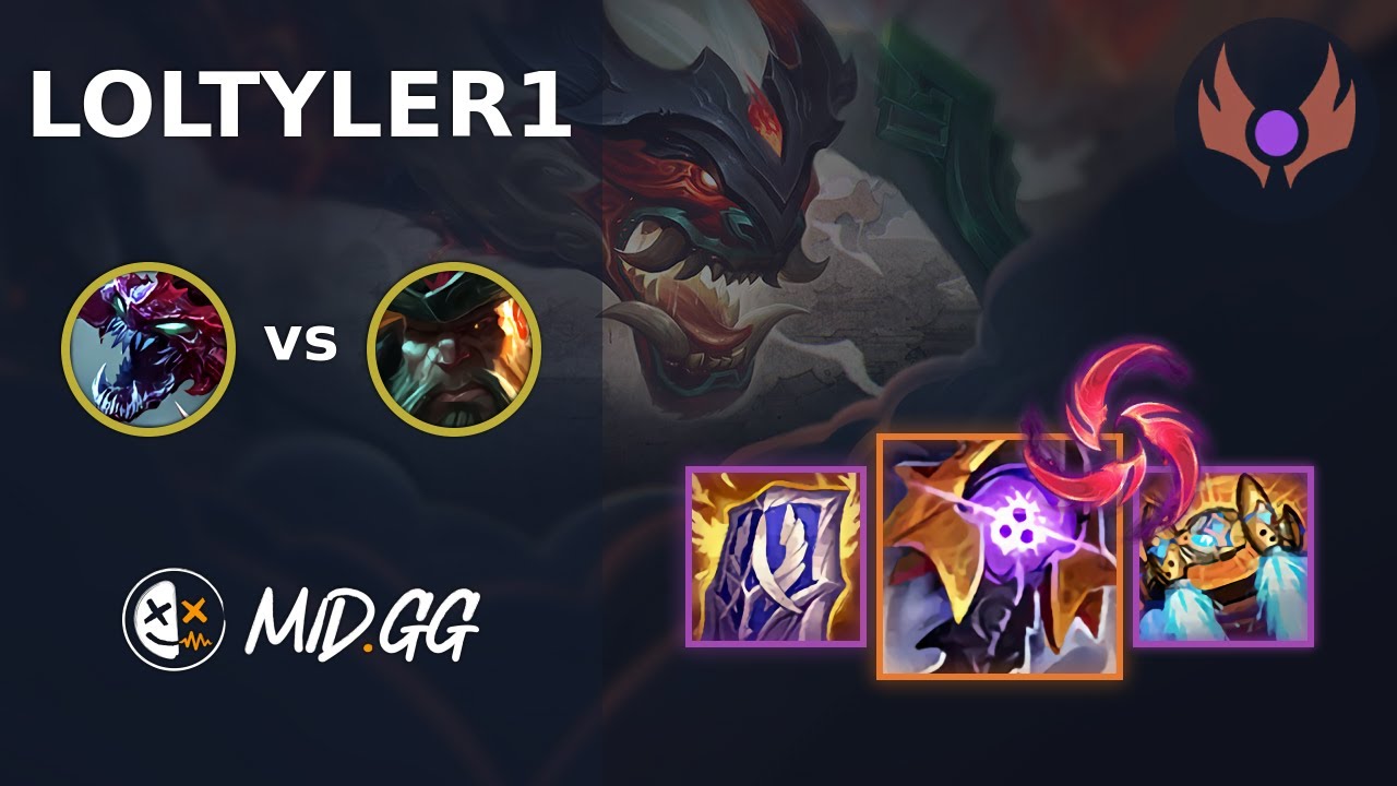 MID.GG: [ loltyler1 ] Cho'Gath TOP vs Gangplank | NA MASTER | LOL Season 2025