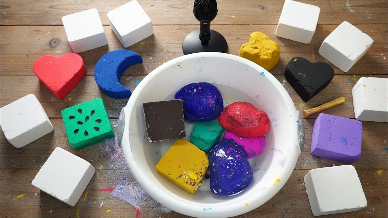 Ai chalk Crushing buttery gumchalk Asmr 