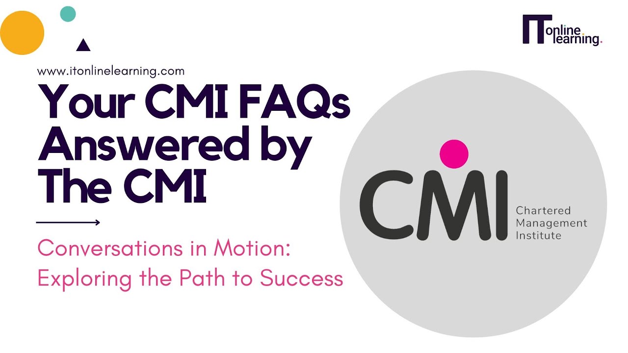 CMI FAQs Answered by the CMI #cmi  #onlinelearning  #teamleader