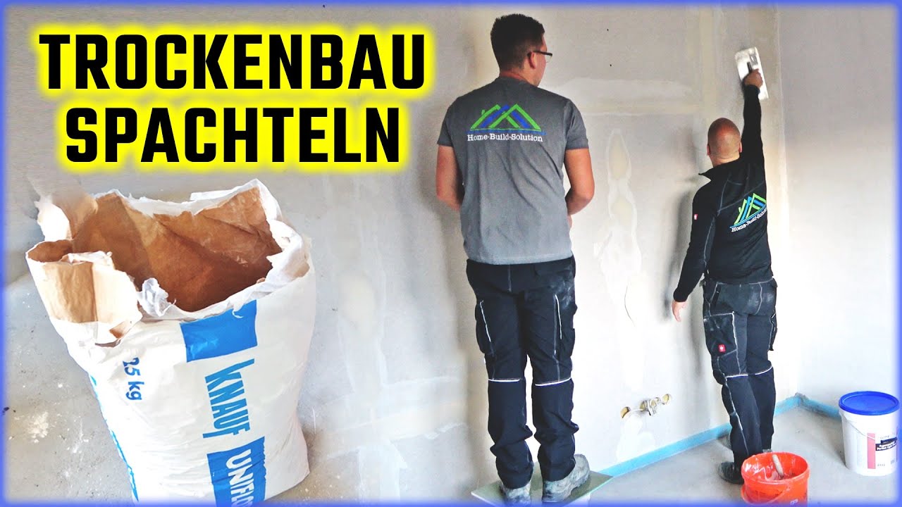 TROCKENBAU SPACHTELN + Uniflott richtig anr&uuml;hren! | Home Build Solution