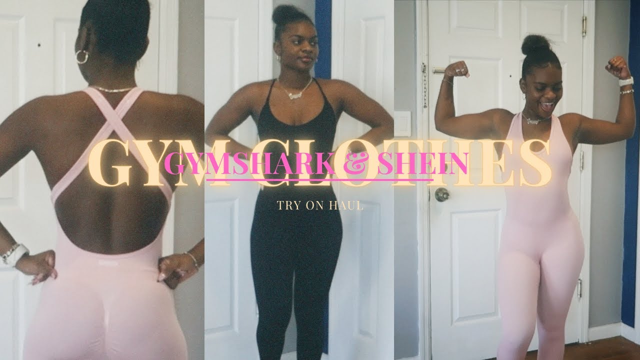 BODY BY TEE ~ GYMSHARK & SHEIN GYM CLOTHES TRY ON HAUL 🤩😍🔥💪🏾