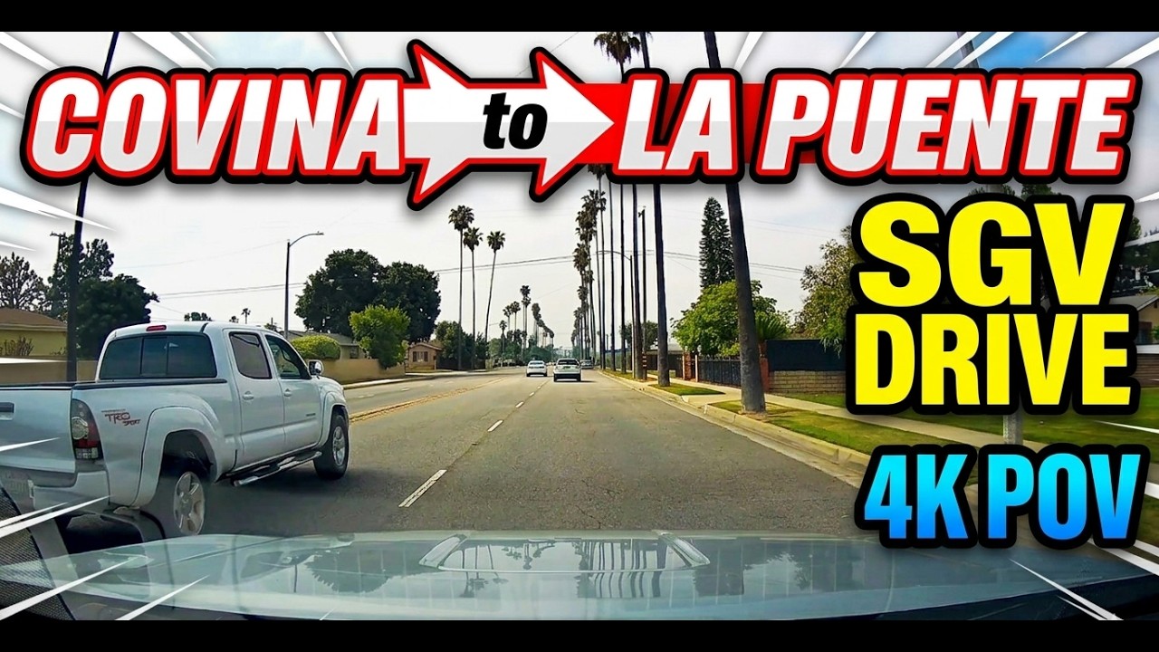 Driving from Covina to La Puente, California | San Gabriel Valley Dashcam POV