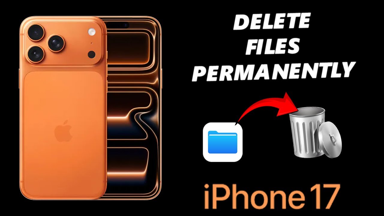 Как навсегда удалить файлы на iPhone 17/17 Pro