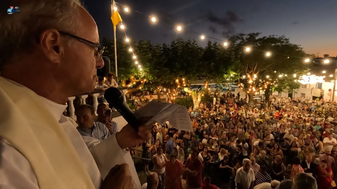 Chegada da Imagem de Nª Srª dos Anjos Igreja Vila de Agua de Pau 15 08 2023