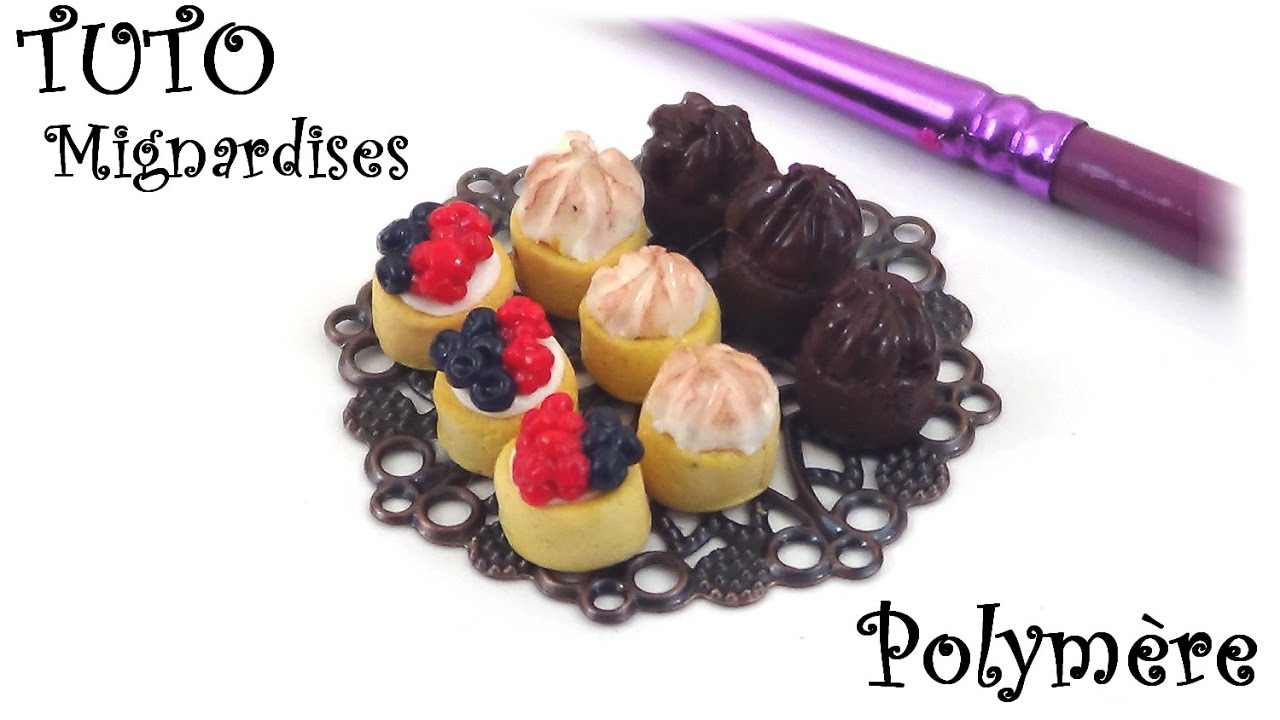 { TUTO } MIGNARDISE EN PÂTE POLYMÈRE / FIMO