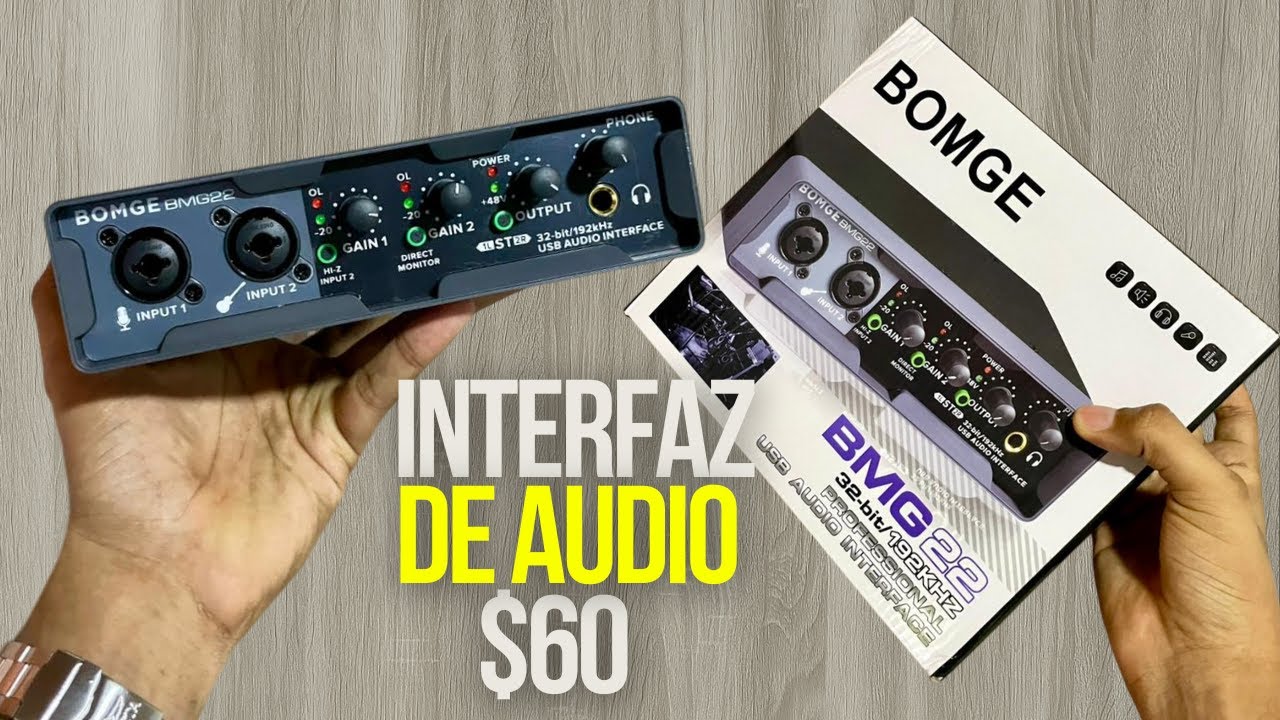 Interfaz de Audio BARATA!! - BOMGE BMG 22