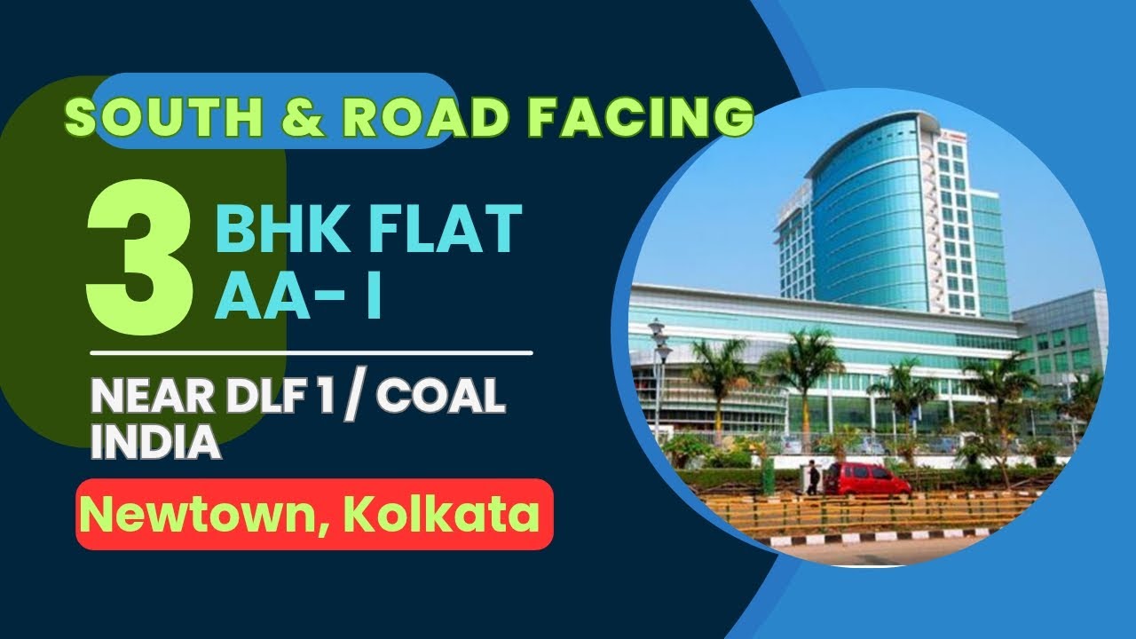 South and main road facing 3bhk flat near DLF 1, action area 1 Newtown Kolkata #3bed #3bhkflat 