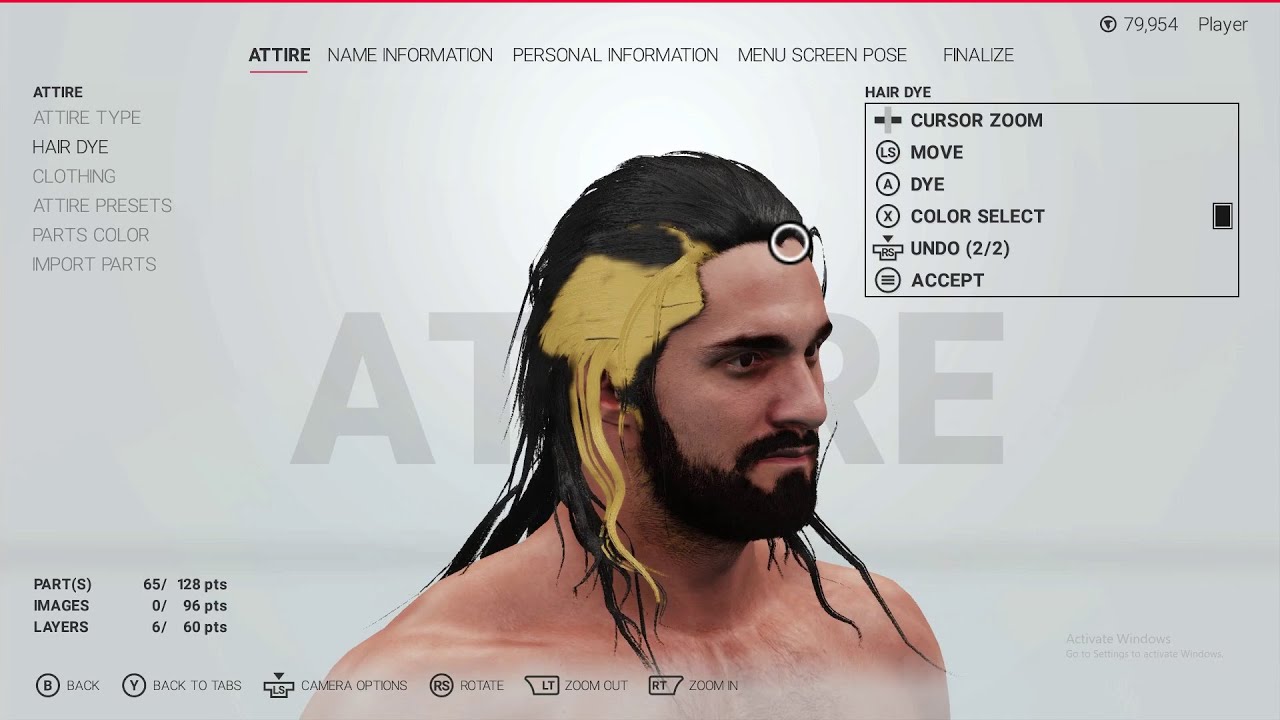 Create Shield Seth Rollins look in 2K19