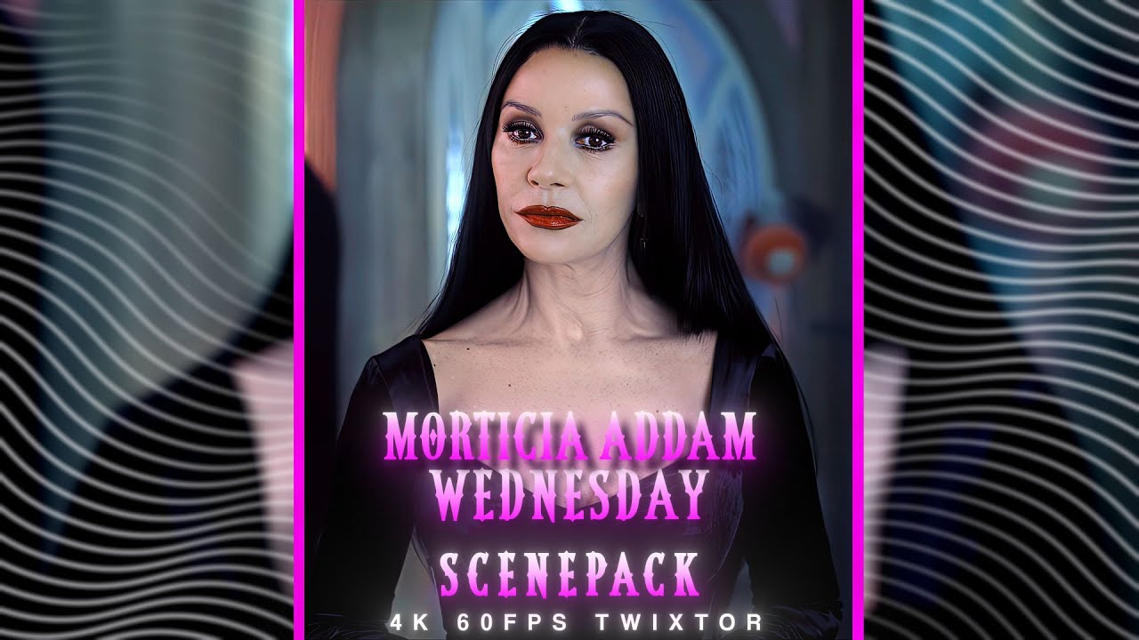 MORTICIA ADDAMS | WEDNESDAY S2 P1| 4K60FPS TWIXTOR SCENEPACK  | FREE CLIP | WITHOUT CC | 2025