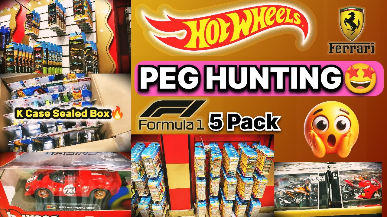 Hotwheels Latest 5 Packs & K Case Peg Hunting in India🔥🤩 #hotwheels #hotwheelsindia #diecastindia
