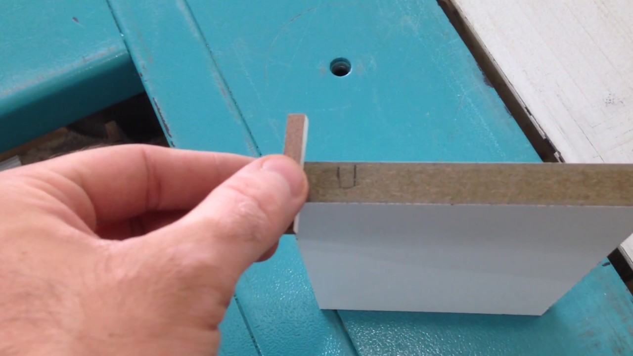 Fazendo rebaixo para fundo de gaveta 6mm