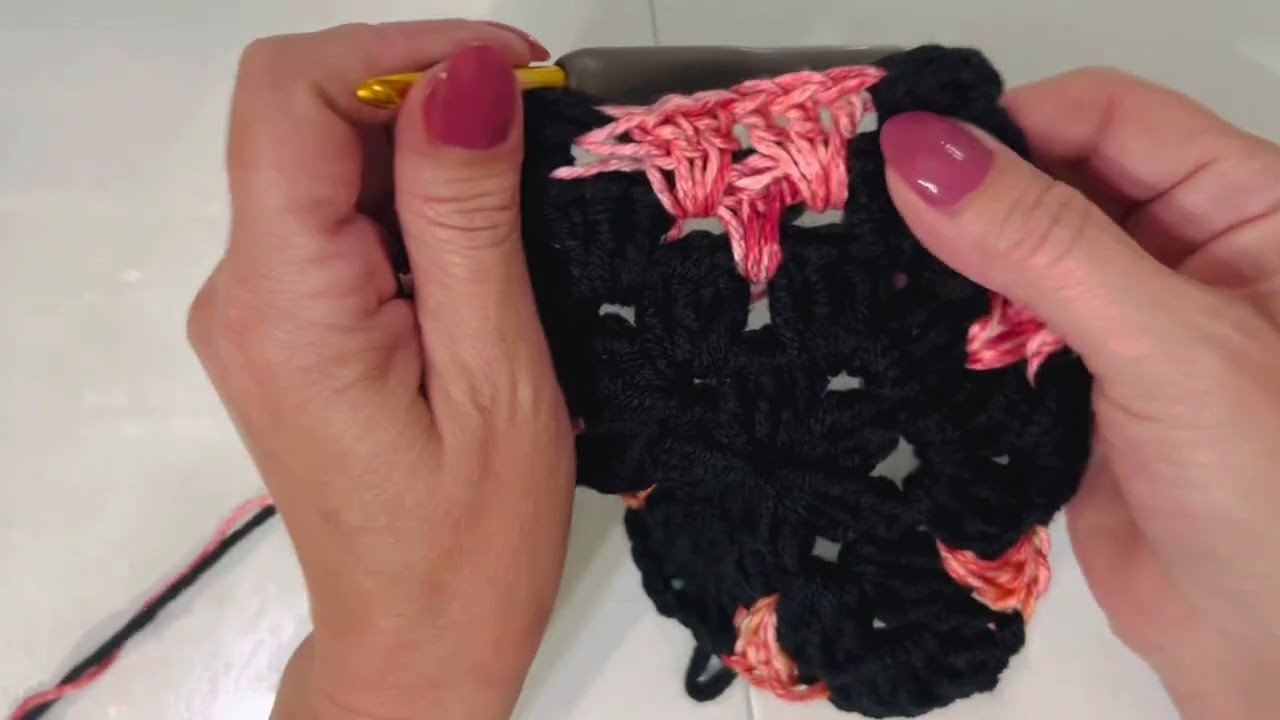 Mozaik jakarlı desen tığ işi altıgen hırka part 1…. Hexagonal mosaik crochet cardigan part 1
