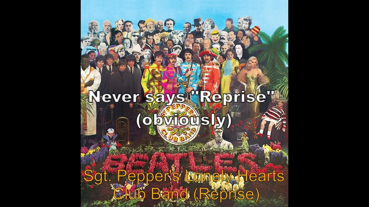 The Entire Beatles Discography But Only Songs That Don't Sing Their Title