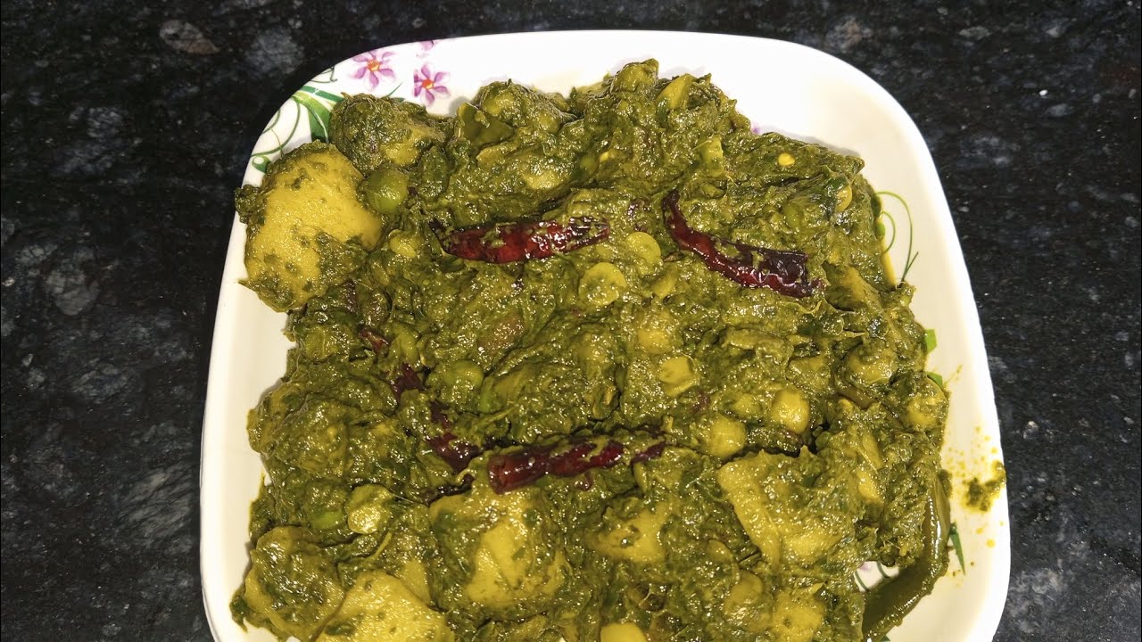 #Palak aloo matar ki recipe 🥬🥔🌶️