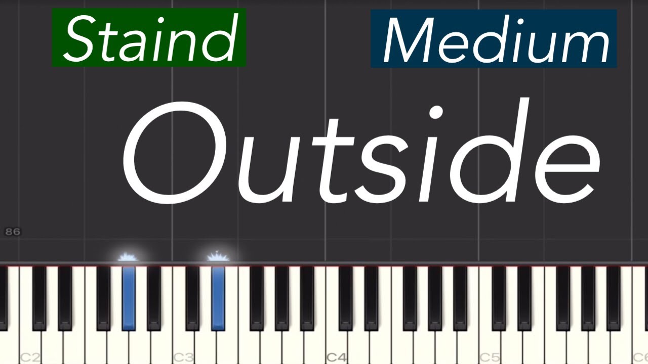 Staind - Outside Piano Tutorial | Medium