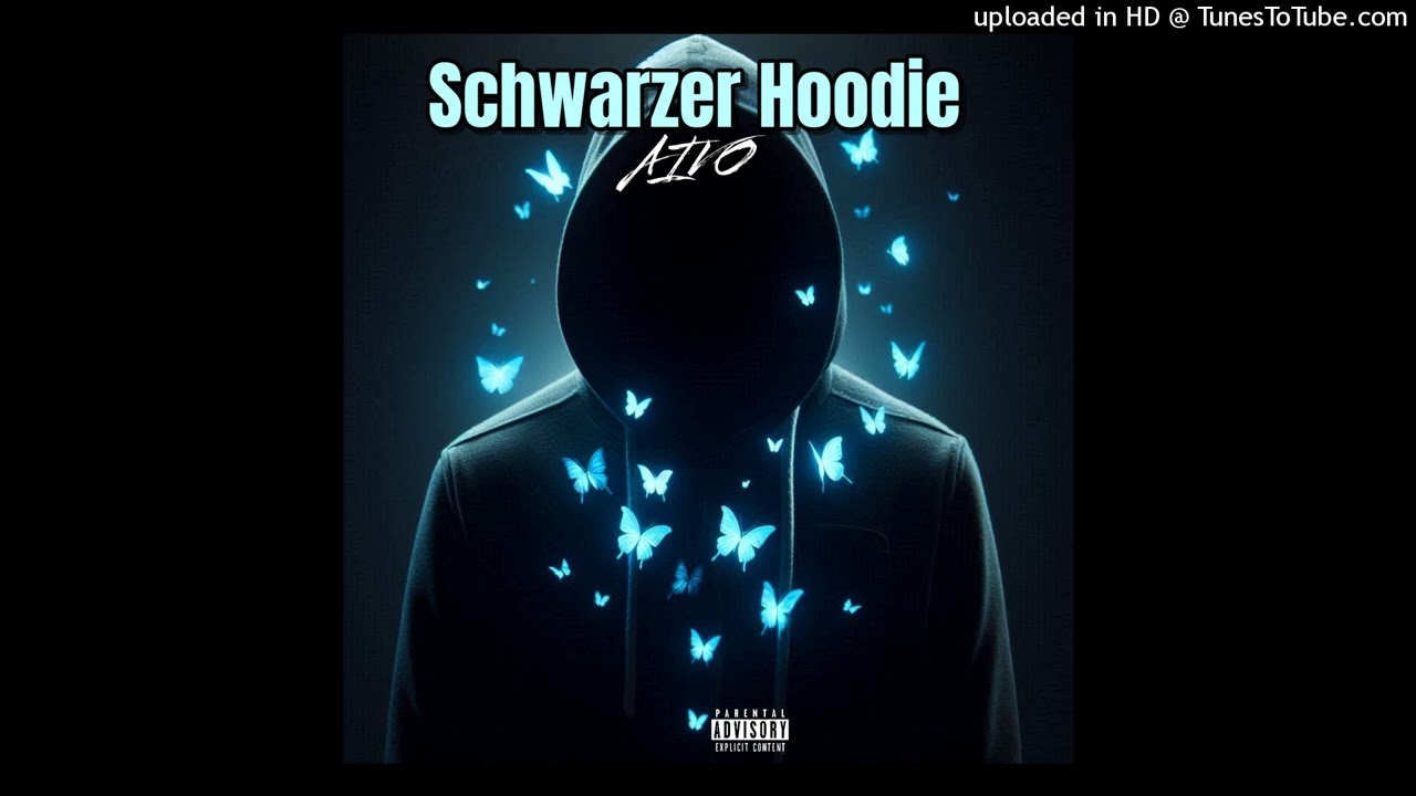 Schwarzer Hoodie