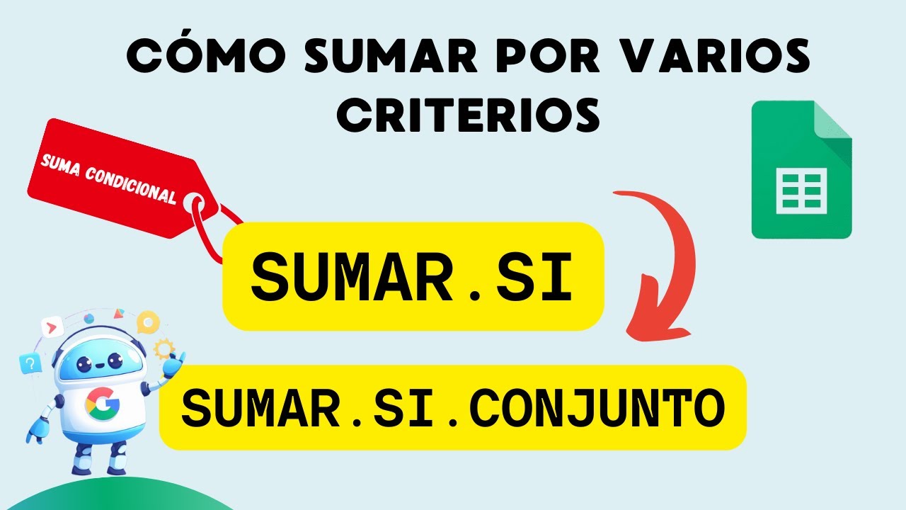 FUNCION SUMAR.SI | SUMAR.SI.CONJUNTO - COMO SUMAR  CON VARIOS CRITERIOS  -