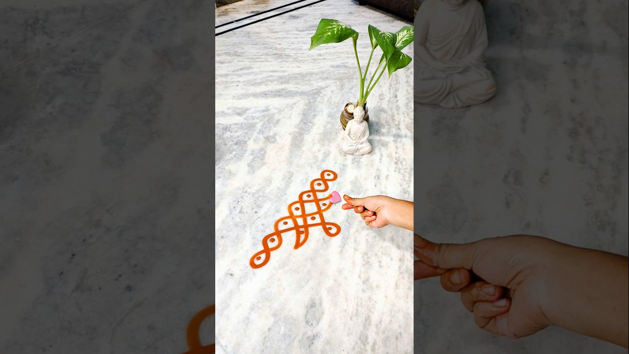 Side border designs 7×1 dots 