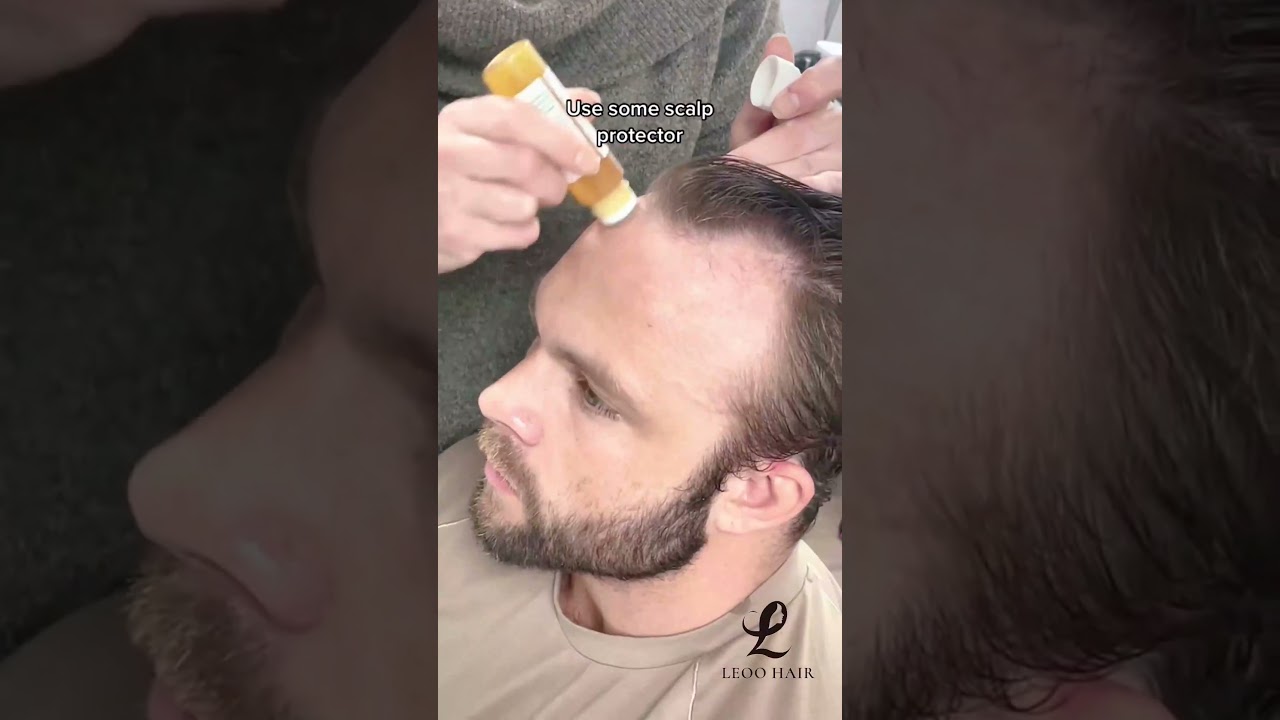 Full process of  installing frontal hairpiece