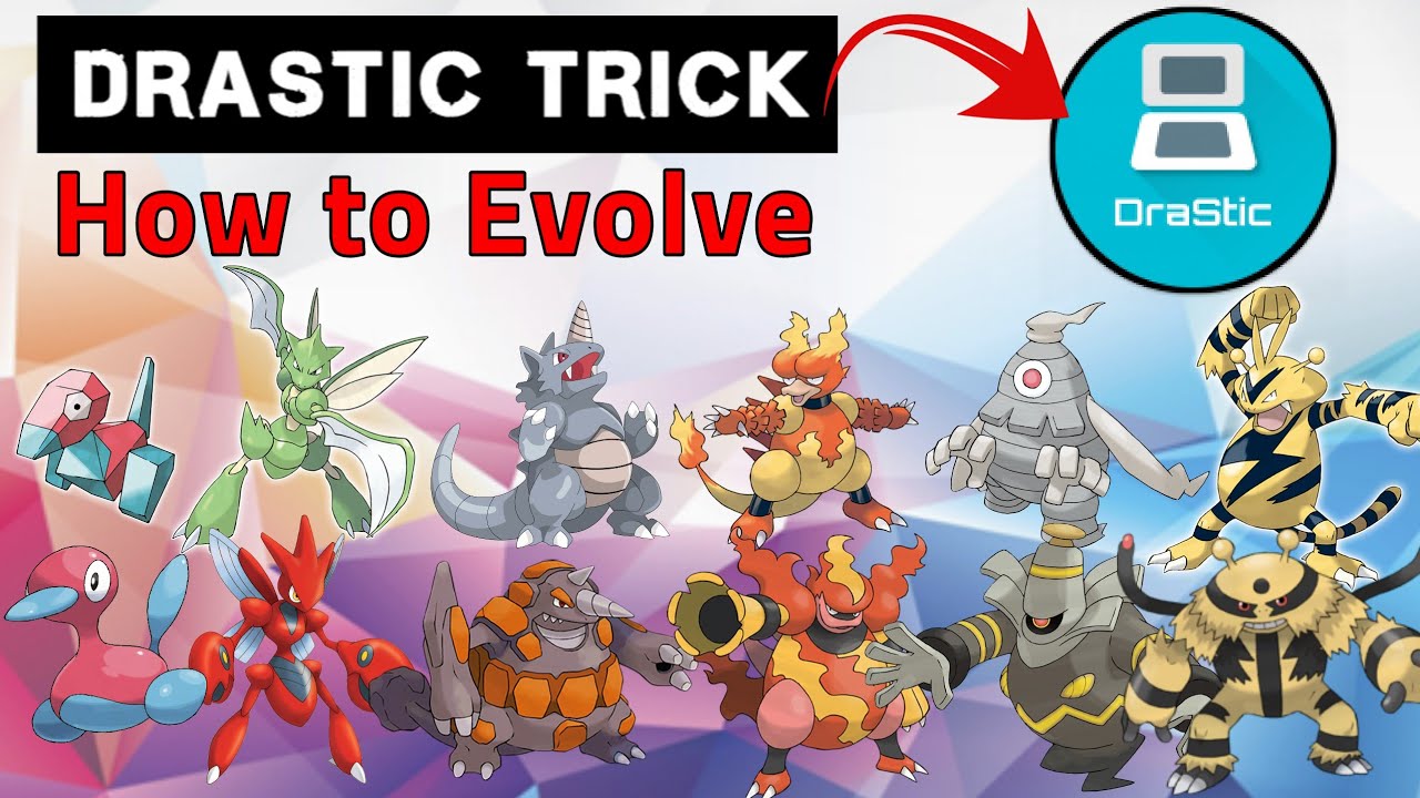 DRASTIC TRICK: How to Evolve Scyther,Electabuzz,Rhydon,Magmar,Dusclops & Porygon