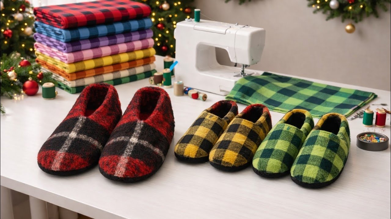 Soft and stylish DIY slippers you can make yourself &mdash; no pattern needed!🩰🥿