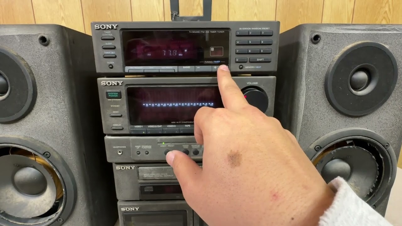 SONY ソニー　ST-P99X TA-P99X CDP-P99X TC-P99X SS-P99XAV RM-S99X システムコンポ　動作状況