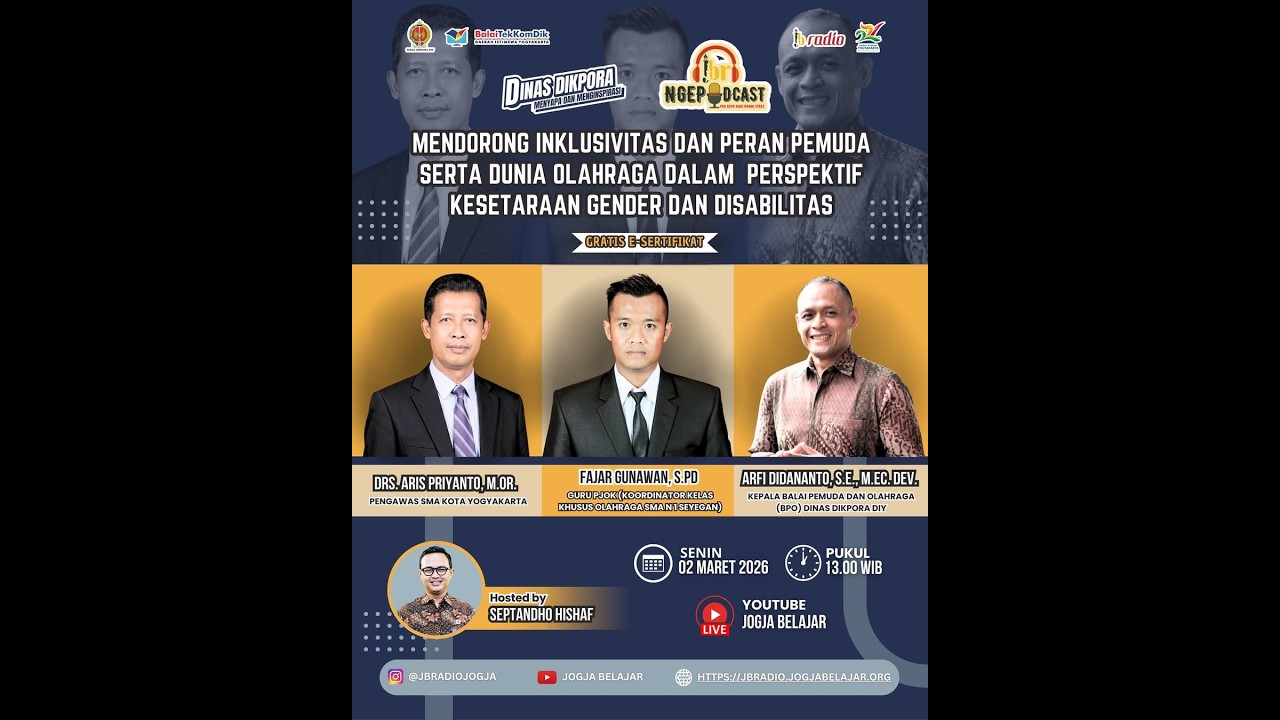 JBR NGEPODCAST | Mendorong Inklusivitas, Peran Pemuda & Dunia Olahraga