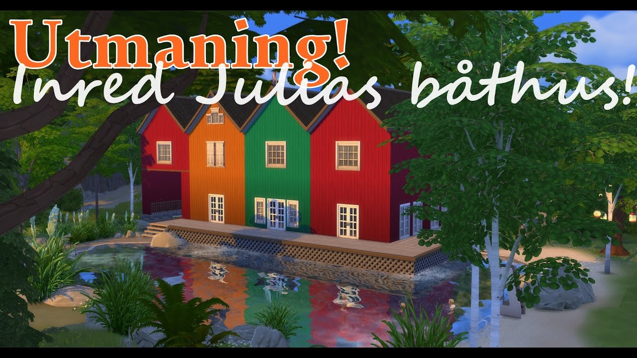Utmaning! Inred Julias b&aring;thus! - The Sims 4
