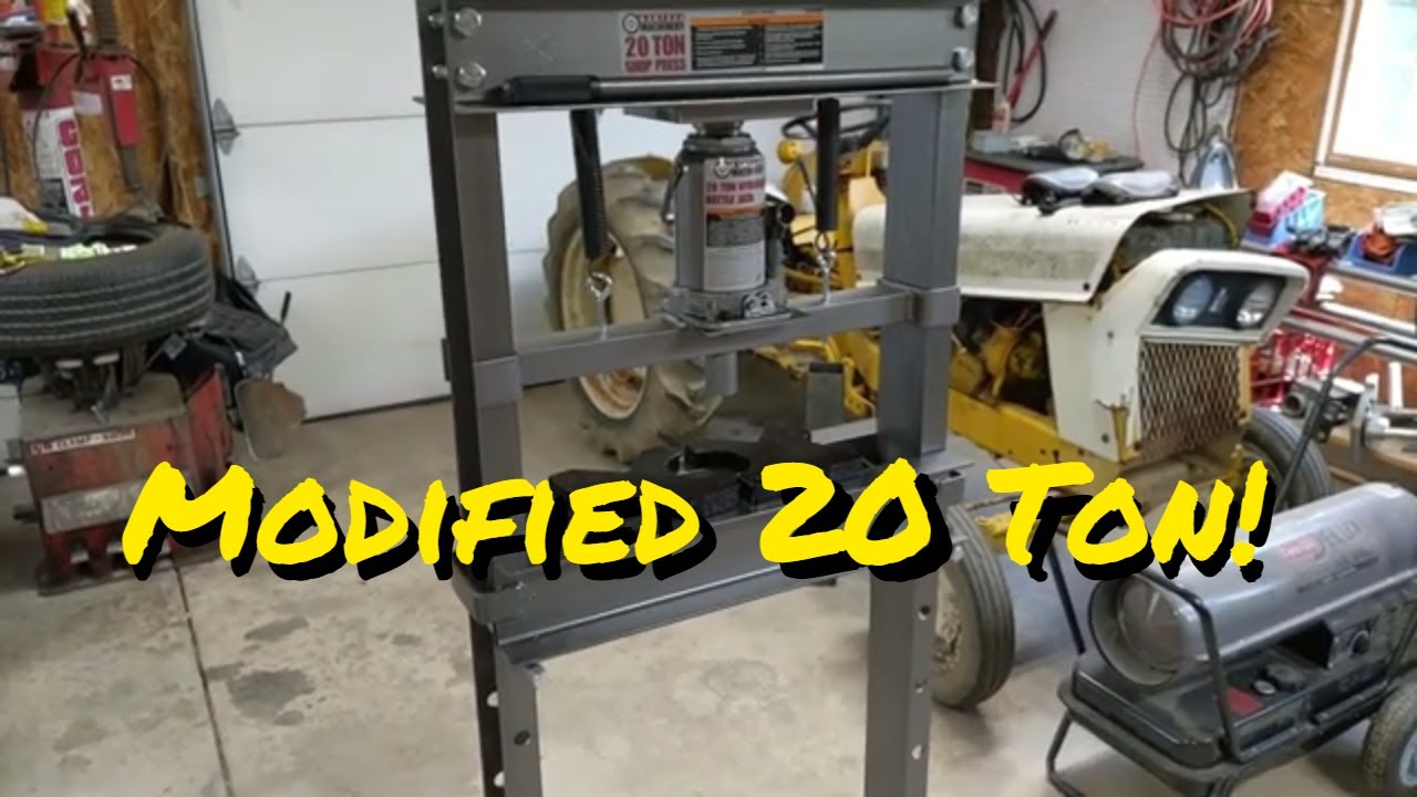 Обзор и модификации 20-тонного пресс-подборщика Harbor Freight, добавлен пневматический бутылочны...