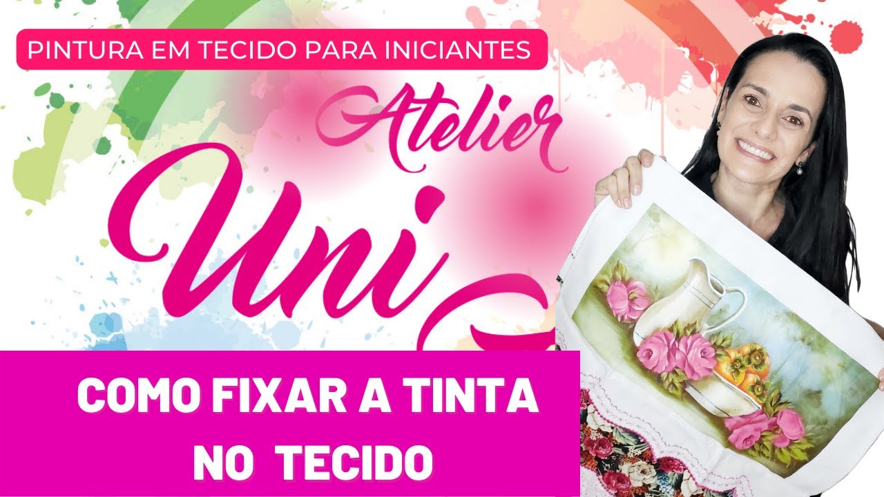 Como fixar  a  tinta  no Tecido