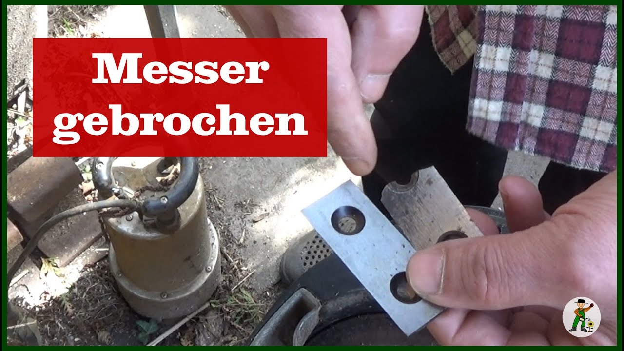 Messer gebrochen beim Häcksler
