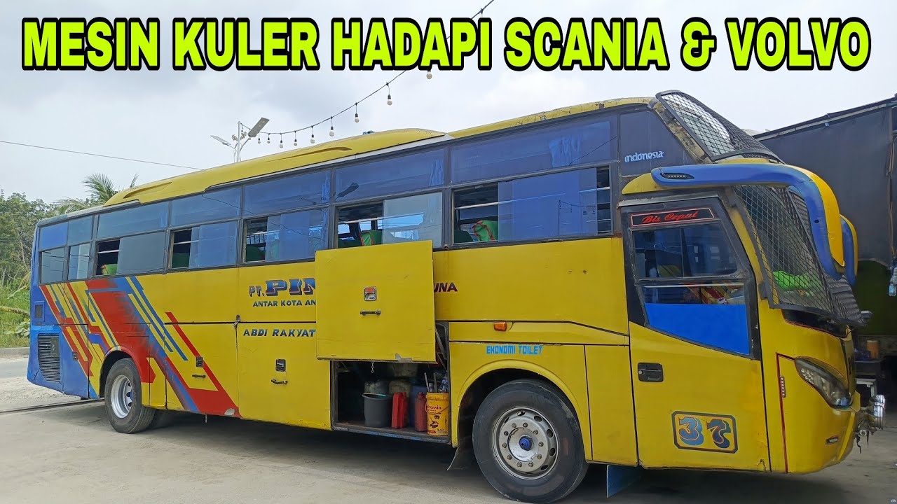 Part 2# CREW PINEM 37 AJAK MAKAN BERSAMA - Mesin Kuler Hadapi Scania & Volvo. 