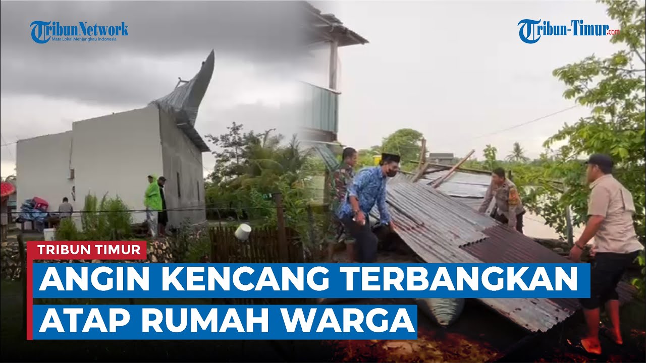 Angin Kencang, Enam Rumah Warga Rusak, Atap Beterbangan ke Sawah
