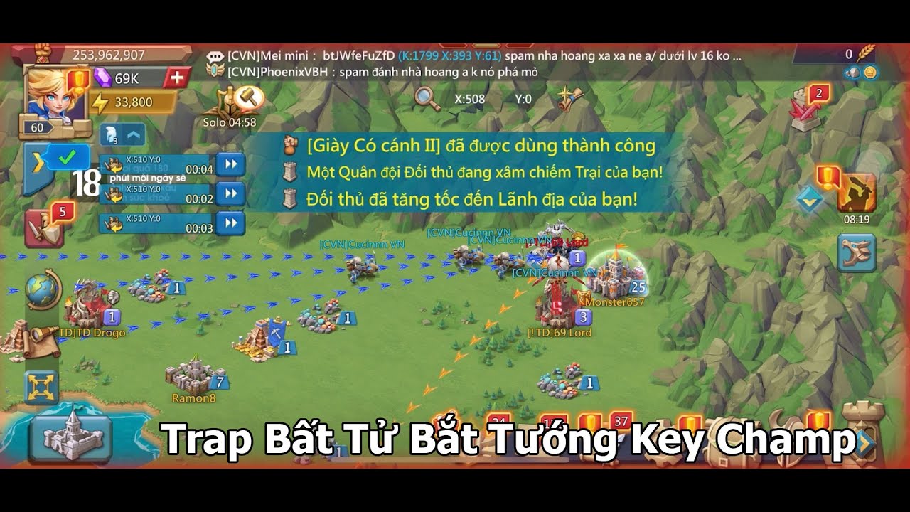 Trap Bất Tử Dụ Địch Vào Bẫy - Lords Mobile