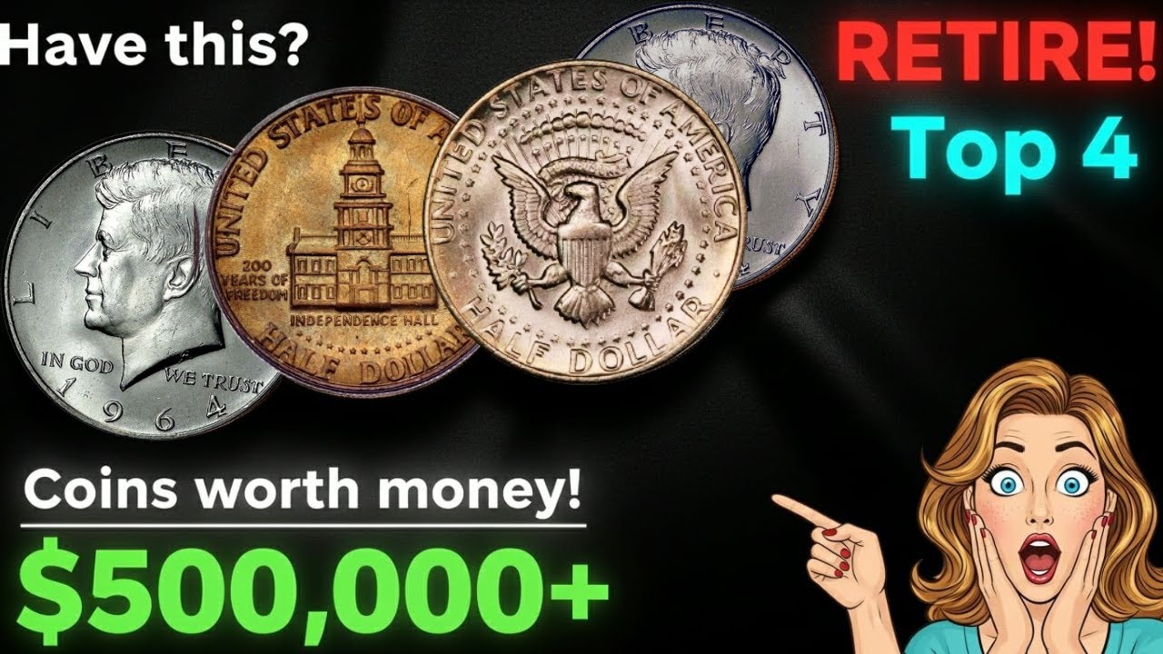 RETIRE ! IF YOU FIND THESE RARE US KEENEDY HALF DOLLAR , US Coins Worth MILLIONS!