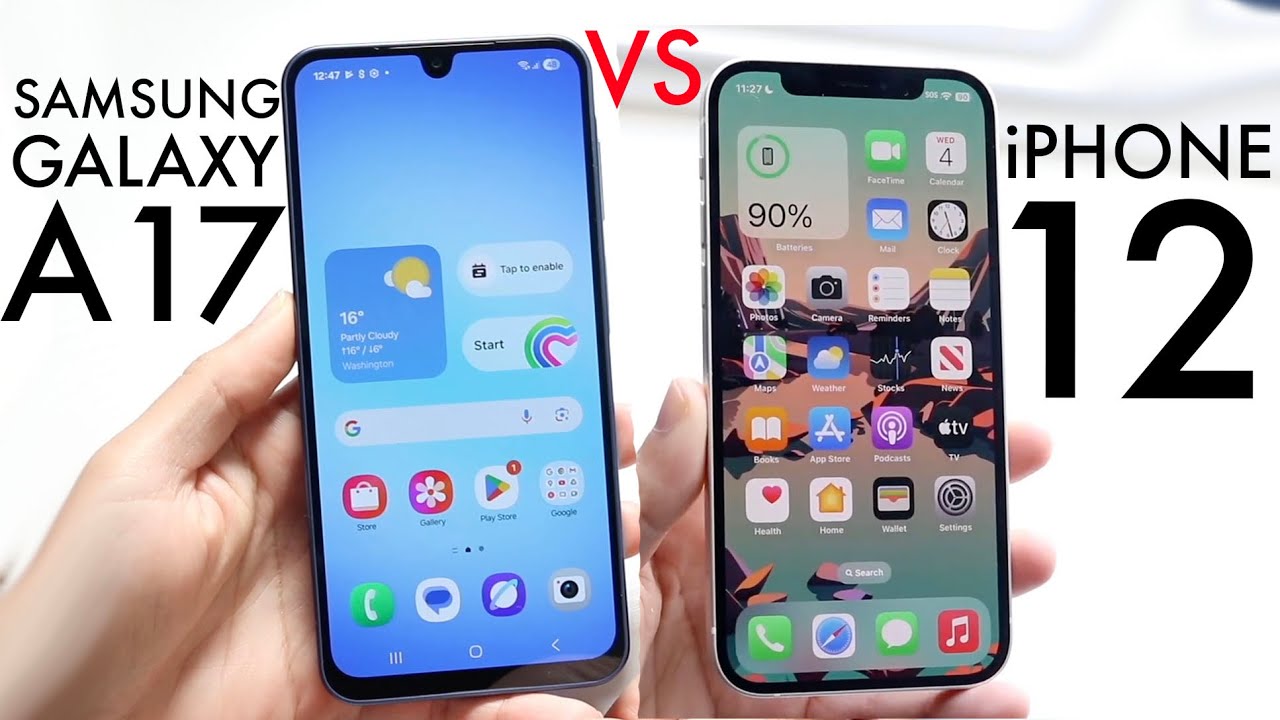 Samsung Galaxy A17 против iPhone 12! (Сравнение) (Обзор)