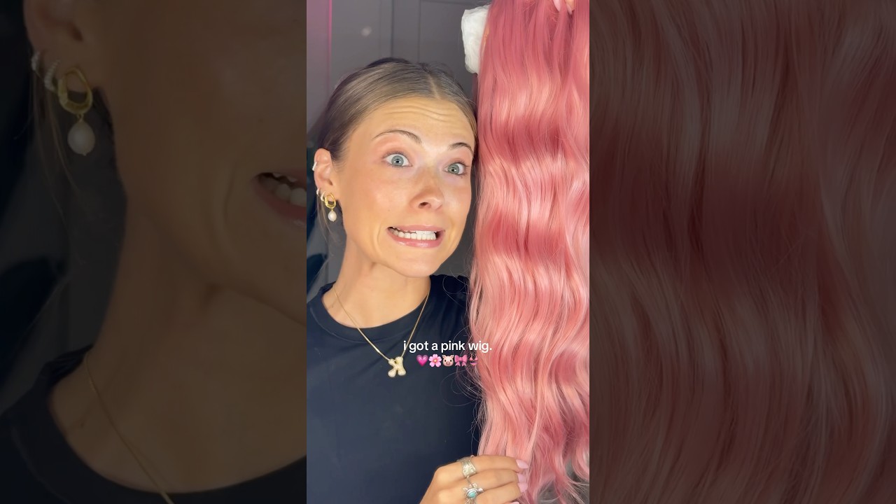 ПРИМЕРЯЮ РОЗОВЫЙ ПАРИК!! 💗💕💅🏼 #hairinspo #wiginstall #trending #pinkhair