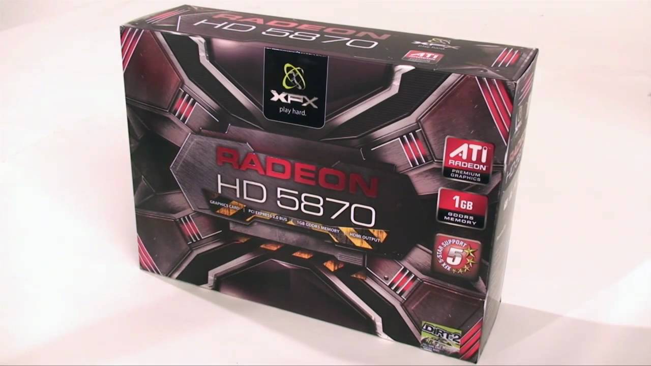 XFX ATI Radeon HD 5870 Video Card Unboxing
