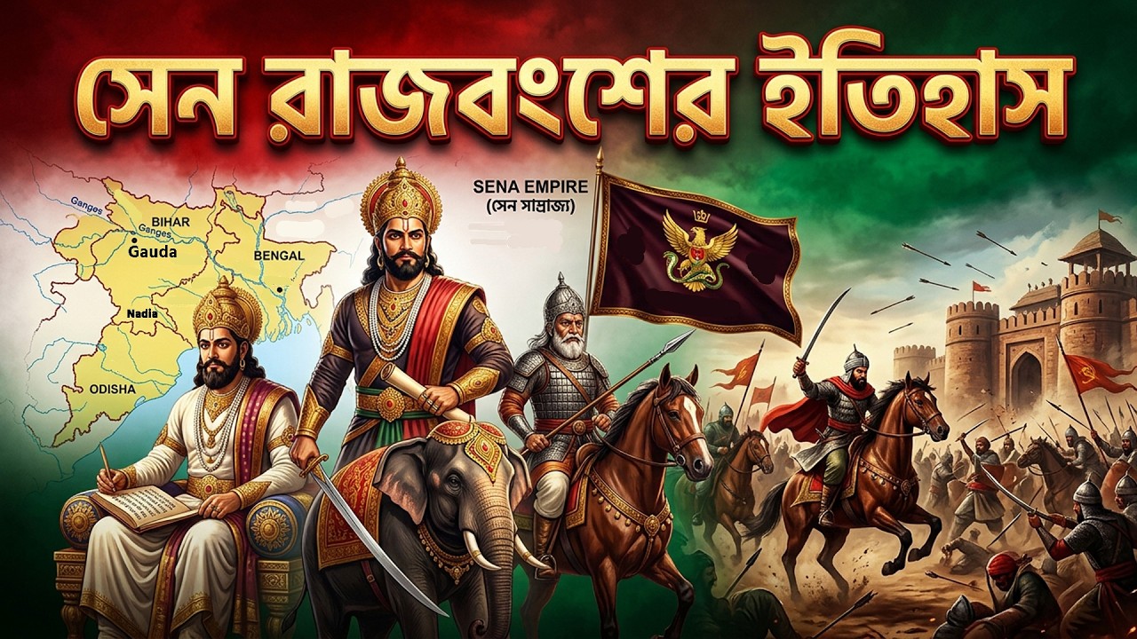 সেন রাজবংশের ইতিহাস । বাংলার হিন্দু শাসনের পতন ! Sena Dynasty History