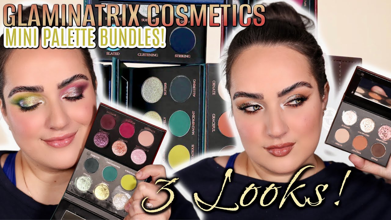 Stop Everything—These Mini Palettes Are NEXT LEVEL! Glaminatrix Cosmetics Mini Palettes Review!