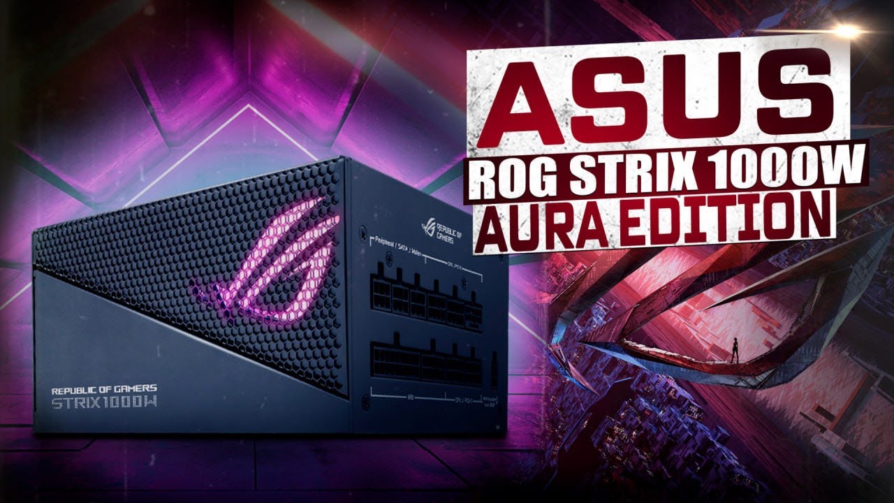 Блок питания ASUS ROG STRIX 1000W Aura edition! Мечта твоей RTX 4080!