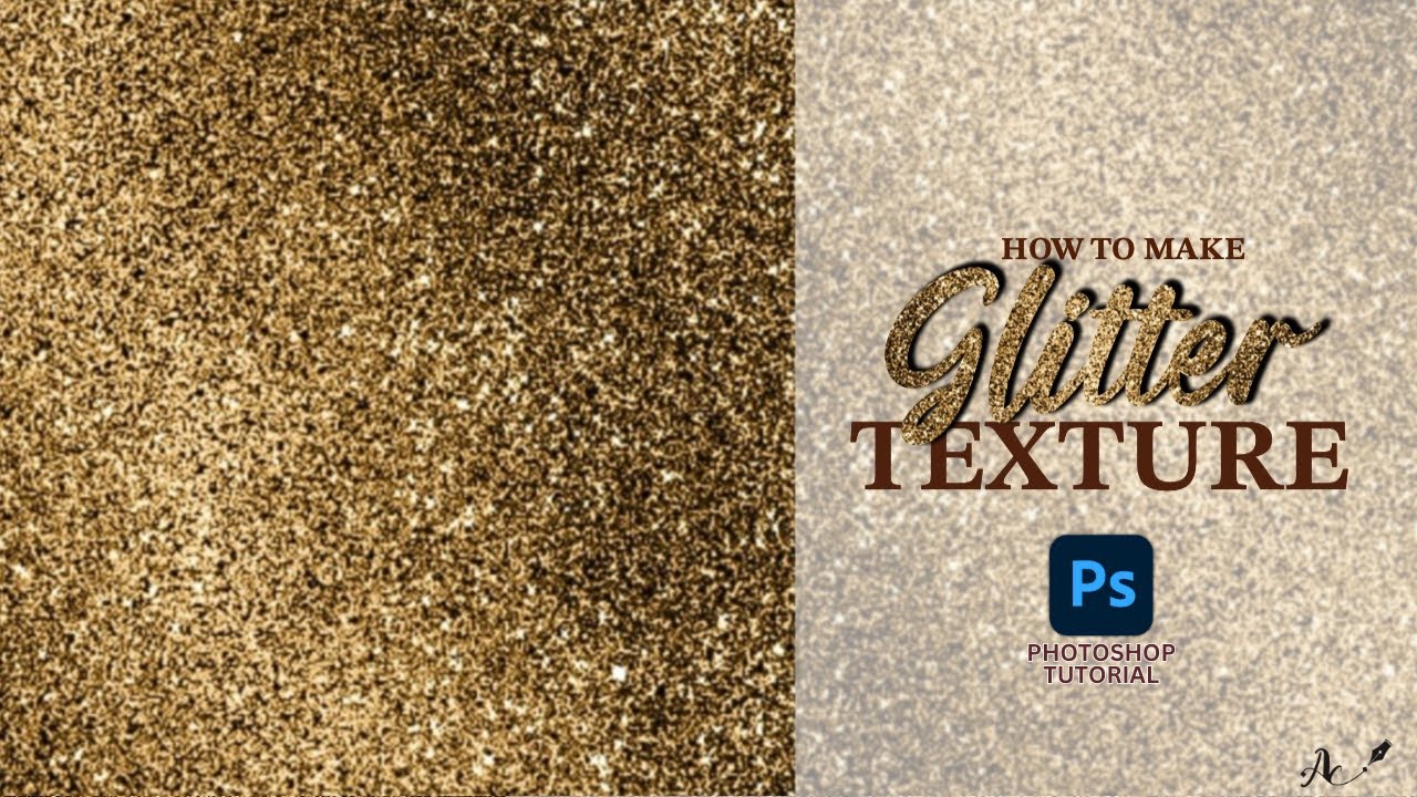 How to Create Glitter Texture in Adobe Photoshop 👩‍💻✍🏻